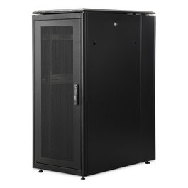 Digitus 26HE Armario Rack para Servidores, 26U, 1342x600x1000 mm, Independiente, 1200 kg, Negro, Acero, Gestión de Cables, Patas Ajustables