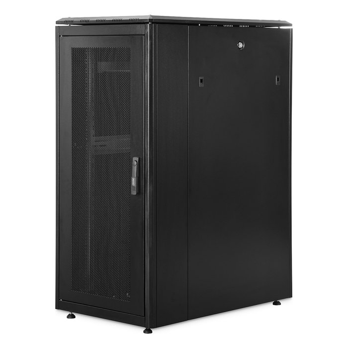 Digitus 26HE Armario Rack para Servidores, 26U, 1342x600x1000 mm, Independiente, 1200 kg, Negro, Acero, Gestión de Cables, Patas Ajustables