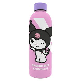 KIDS LICENSING Botella Acero Inoxidable Kuromi Hello Kitty 800ml