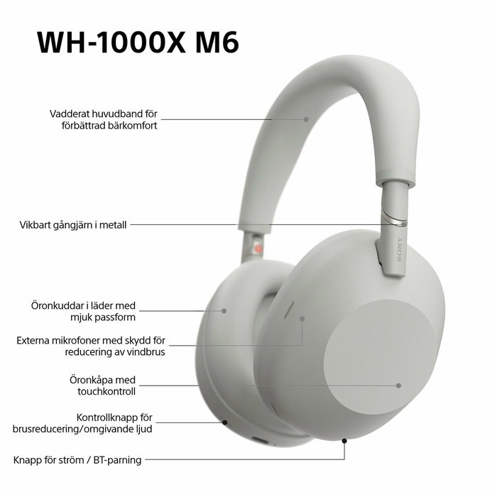 Sony WH-1000XM6 Platinum Silver Sony WH-1000XM6 Platinum Silver
