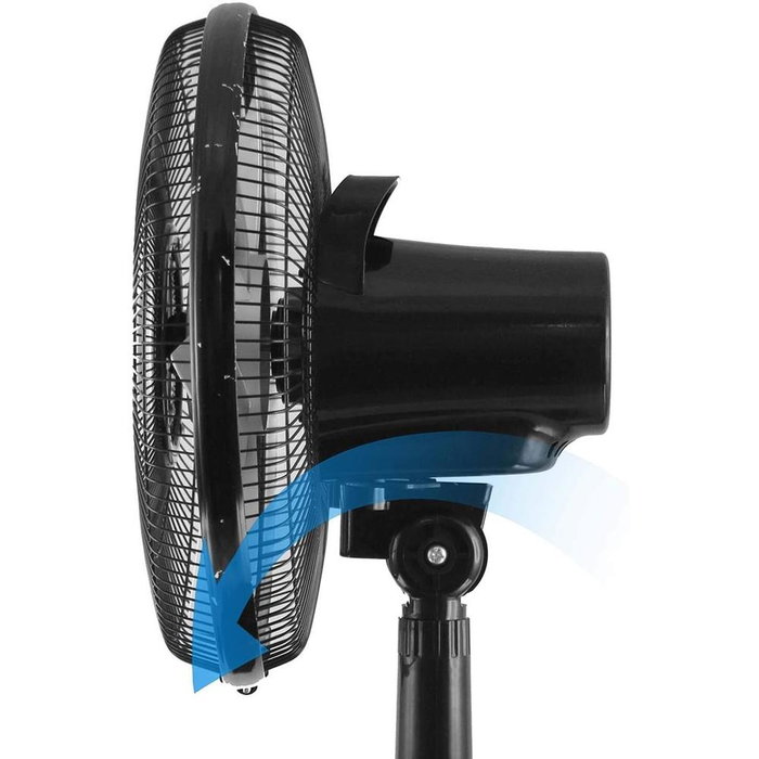 Emerio Ventilador de Pie FN114474.1, 40 cm, 55W, 3 Velocidades, Oscilante, Inclinable, 5 Aspas Emerio Ventilador de Pie FN114474.1, 40 cm, 55W, 3 Velocidades, Oscilante, Inclinable, 5 Aspas