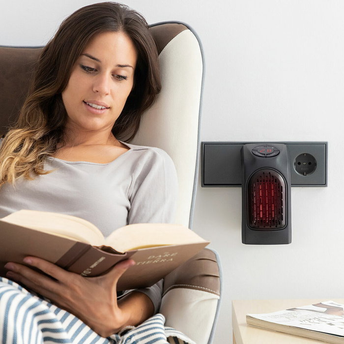 Mini Calefactor de Enchufe Portátil Heatpod InnovaGoods 400 W Mini Calefactor de Enchufe Portátil Heatpod InnovaGoods 400 W