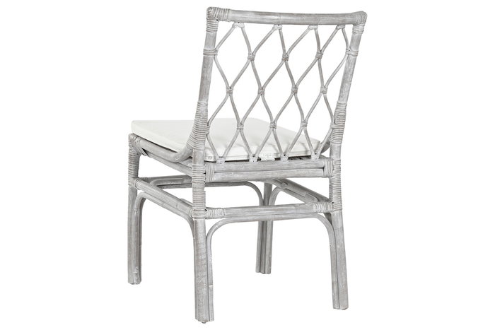 DKD Home Decor Silla Top chairs 2c24 Blanco 56 x 85 x 50 cm (2 Unidades)