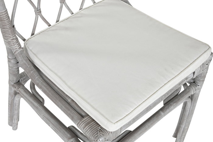 DKD Home Decor Silla Top chairs 2c24 Blanco 56 x 85 x 50 cm (2 Unidades)