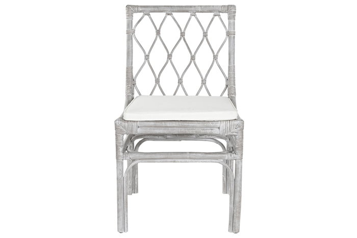 DKD Home Decor Silla Top chairs 2c24 Blanco 56 x 85 x 50 cm (2 Unidades)