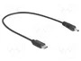 DeLOCK Cable de alimentación USB Type-C a CC 3,0 x 1,1 mm, 27 cm