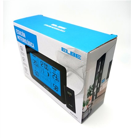 Elbe WSM-5000 Estación Meteorológica con Sensor Exterior y Pantalla Grande