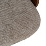 Ixia Silla Ruedas Beige-Marrón Tejido-Madera 60 X 60 X 89 cm