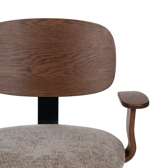 Silla Ruedas Beige-Marrón Tejido-Madera 60 X 60 X 89 cm Silla Ruedas Beige-Marrón Tejido-Madera 60 X 60 X 89 cm