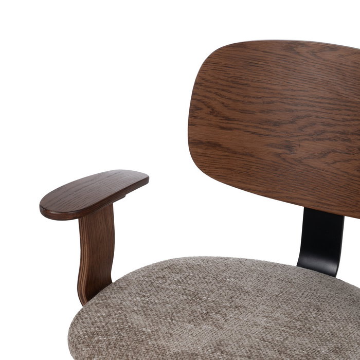 Silla Ruedas Beige-Marrón Tejido-Madera 60 X 60 X 89 cm Silla Ruedas Beige-Marrón Tejido-Madera 60 X 60 X 89 cm