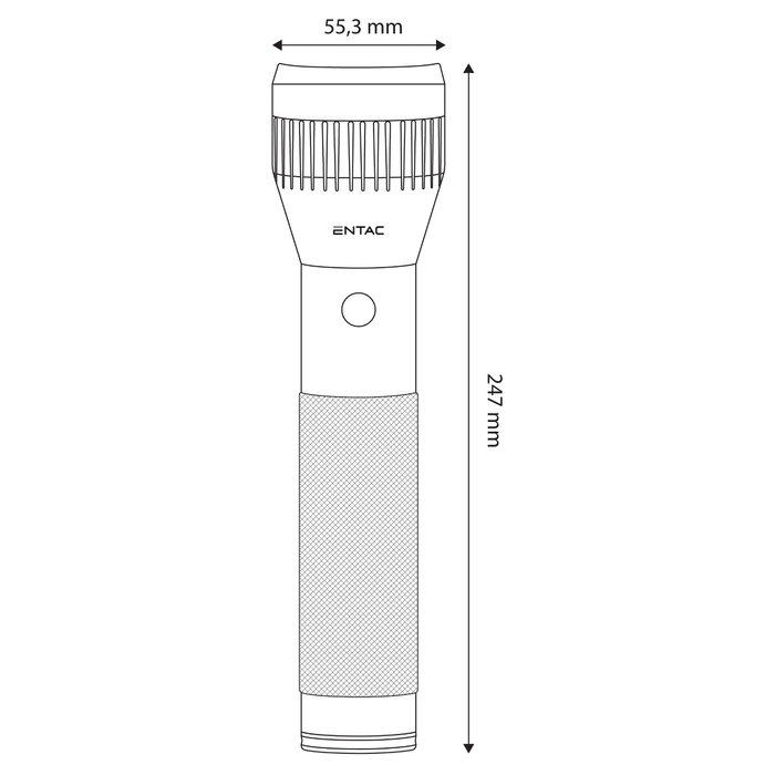 ENTAC EFL-2D-ALU Linterna de mano de aluminio