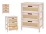 Giftdecor Cajonera Rattan 3 Cajones Ancha 40 x 58 x 29 cm