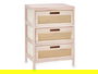 Giftdecor Cajonera Rattan 3 Cajones Ancha 40 x 58 x 29 cm