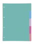 OXFORD Separadores de cartulina Strongline A4, 5 posiciones, colores pastel