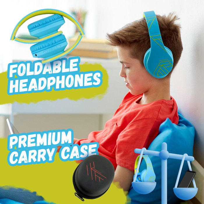 PowerLocus P2 Auriculares para Niños Azul / Verde PowerLocus P2 Auriculares para Niños Azul / Verde