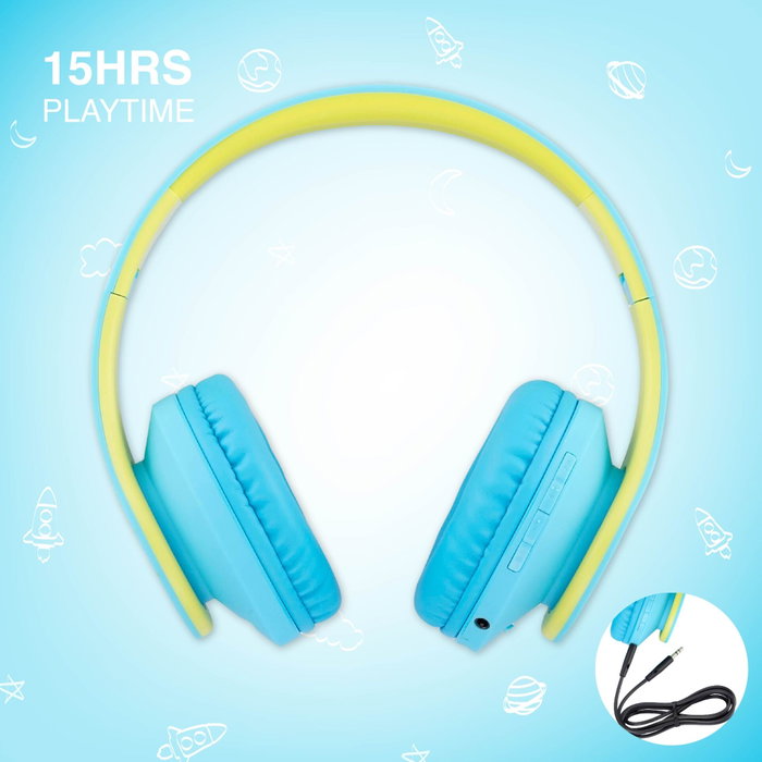 PowerLocus P2 Auriculares para Niños Azul / Verde PowerLocus P2 Auriculares para Niños Azul / Verde