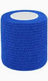 B. Braun Askina Protect Vet Venda Cohesiva Autoadhesiva, Azul, Ancho 5 cm, Largo 4.5 m, 1 Unidad