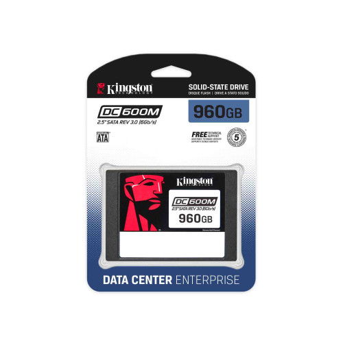 Kingston SEDC600M/960G SSD Empresarial SATA 2.5" 960 GB 3D TLC NAND Kingston SEDC600M/960G SSD Empresarial SATA 2.5" 960 GB 3D TLC NAND