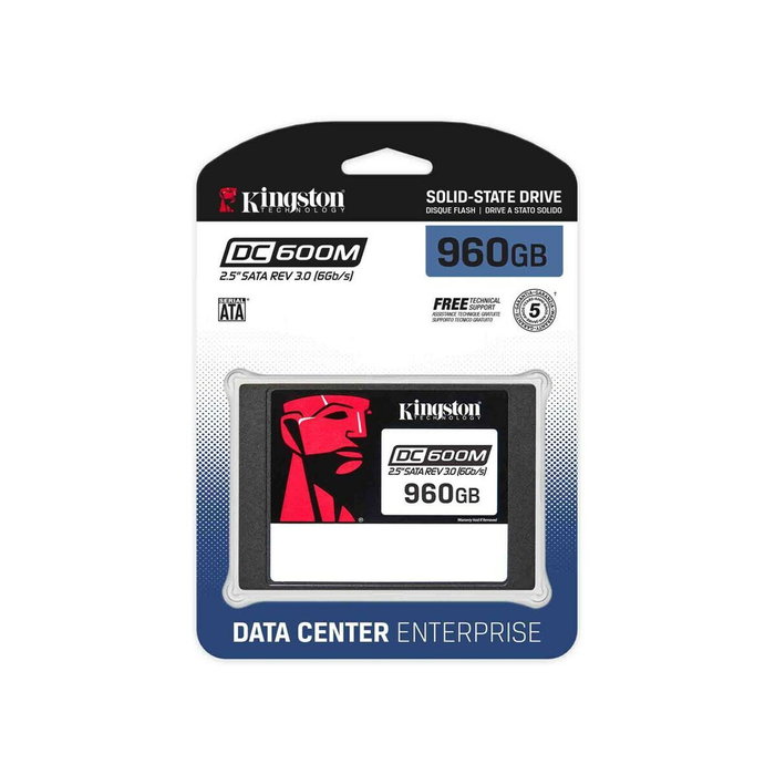 Kingston DC600M 960 GB SSD 2.5 pulg. SATA III Kingston DC600M 960 GB SSD 2.5 pulg. SATA III