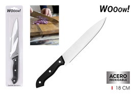 Wooow Cuchillo de Cocina, Hoja de 18 cm, Ancho 8 cm, Largo 39 cm (36 Unidades)