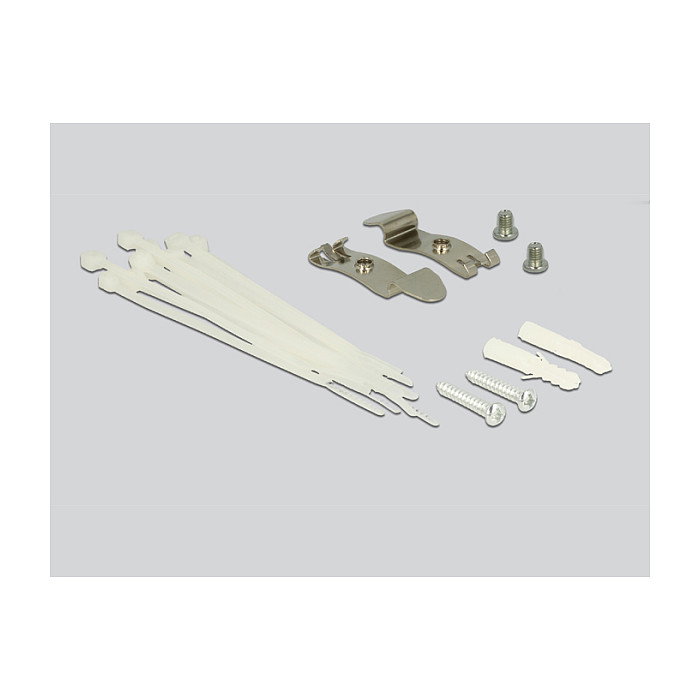 DeLOCK Patchpanel Keystone Desktop 8 Port negro