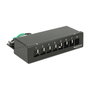DeLOCK Patchpanel Keystone Desktop 8 Port negro