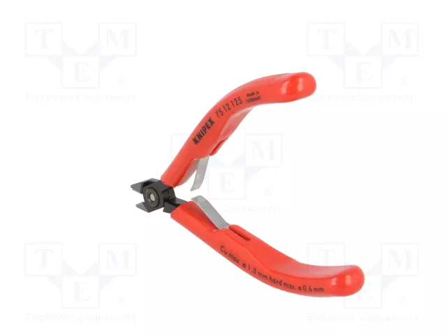 KNIPEX Alicates de corte lateral de 125 mm con cara lateral