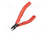 KNIPEX Alicates de corte lateral de 125 mm con cara lateral