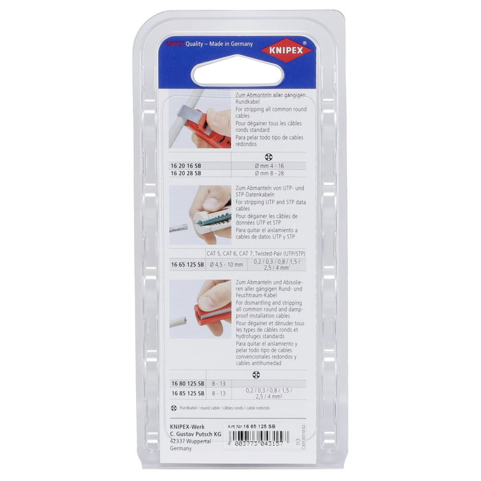 Knipex Pelacables para cables de datos 125 mm