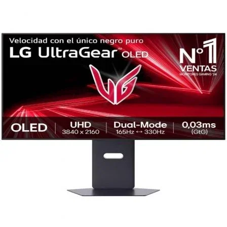 LG UltraGear Monitor Gaming OLED 32GX850A-B 32" 4K UHD, Panel OLED, 0.03ms, 165Hz, Dual-Mode (330Hz), FreeSync Premium Pro, G-Sync, HDR True Black 400, Negro LG UltraGear Monitor Gaming OLED 32GX850A-B 32" 4K UHD, Panel OLED, 0.03ms, 165Hz, Dual-Mode (330Hz), FreeSync Premium Pro, G-Sync, HDR True Black 400, Negro