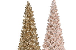 DKD Home Decor Figura Navidad Fantasia Resina Arbol 10.5 x 32 x 10.5 cm (2 Unidades)
