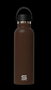 Safta Botella Termo 600 ml con Exterior de Goma, Color Chocolate, 25 x 7.3 x 7.3 cm