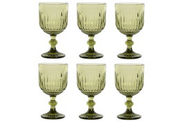 Copa Basicos DKD Home Decor Verde 9 x 16.5 x 9 cm Set de 6