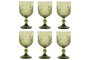 Copa Basicos DKD Home Decor Verde 9 x 16.5 x 9 cm Set de 6