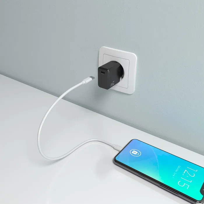 Aisens Cargador GaN USB-C PD3.0 20W Negro A110-1024 Aisens Cargador GaN USB-C PD3.0 20W Negro A110-1024