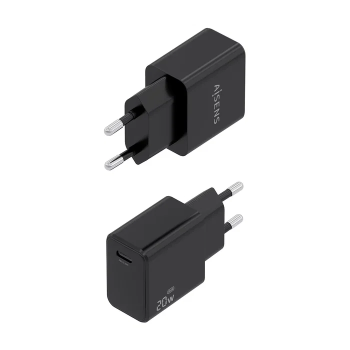 Aisens Cargador GaN USB-C PD3.0 20W Negro A110-1024 Aisens Cargador GaN USB-C PD3.0 20W Negro A110-1024