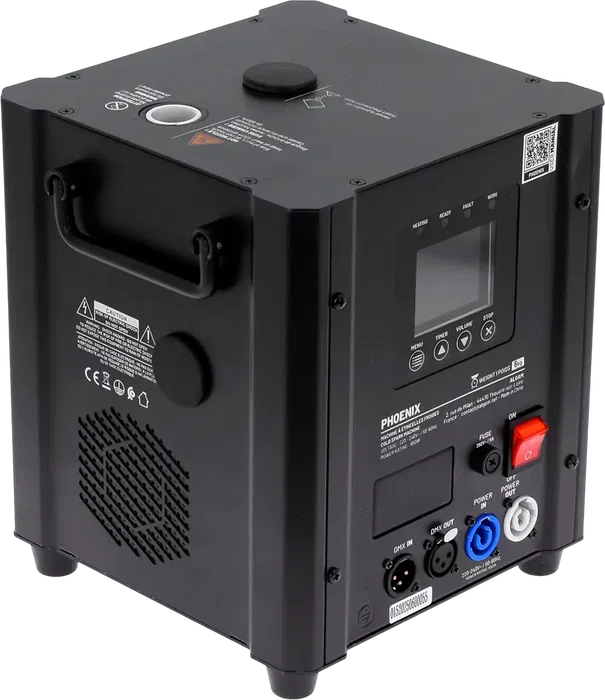 ALGAMLIGHT Máquina De Chispa Fría 650W para Fiesta, Evento y Escenario con Mando a Distancia y DMX