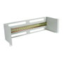 ALLNET Soporte para dispositivos para carril DIN/Hutschiene 150mm/3HE Gris claro