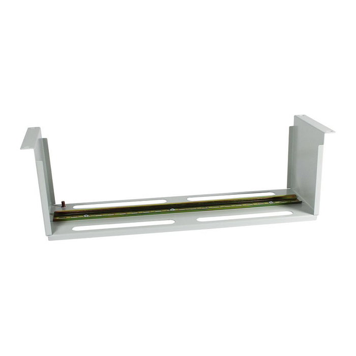 ALLNET Soporte para dispositivos para carril DIN/Hutschiene 150mm/3HE Gris claro