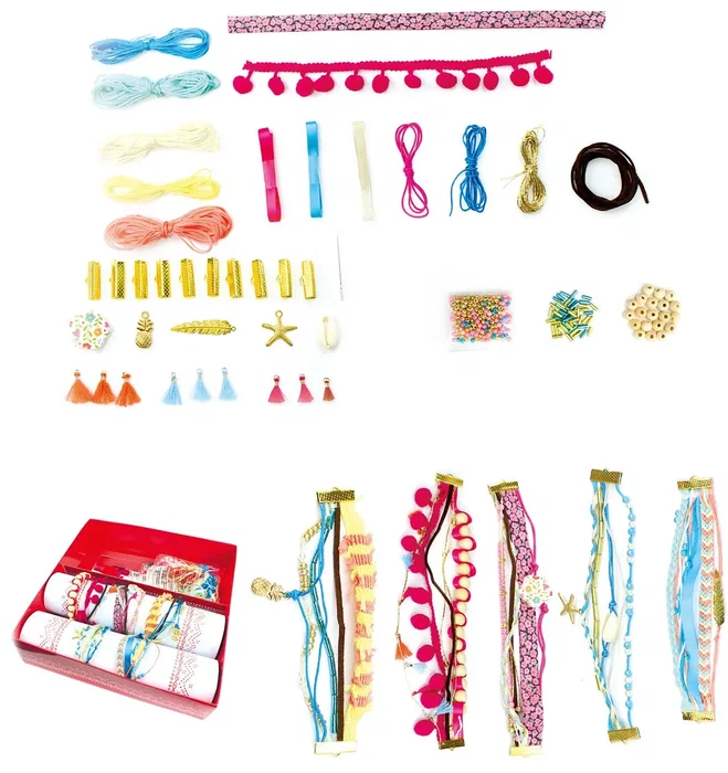 Sycomore Pulseras Multi Row Modelo Grande para Niños y Niñas a partir de 7 años Manualidades Creativas