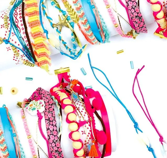 Sycomore Pulseras Multi Row Modelo Grande para Niños y Niñas a partir de 7 años Manualidades Creativas