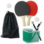 Mister Gadget Juego de Mesa Ping-Pong con Red, 2 Palas y 2 Pelotas para Divertirse en Cualquier Lugar