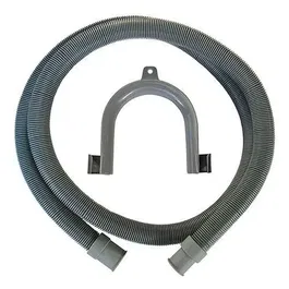 Edouard Rousseau Manguera de desagüe para lavadora ROU3047403202560, 2,50 m, Terminales Ø19 mm y Ø22 mm