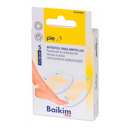 Baikim Apósitos para ampollas 5 uds acolchadas resistentes alivian el dolor y protegen la piel para pies