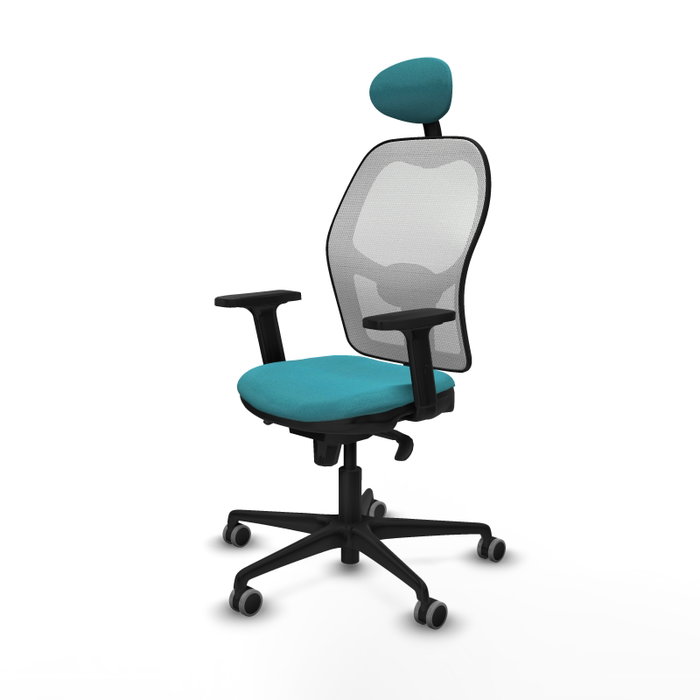 PIQUERAS Y CRESPO Silla de oficina Jorquera Turquesa y Blanco PIQUERAS Y CRESPO Silla de oficina Jorquera Turquesa y Blanco