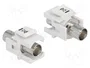 DeLOCK 86301 Módulo Keystone BNC a BNC 50 Ohm Blanco