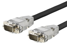 Vivolink Cable VGA Pro M-M 10m con Triple Apantallamiento y Soporte EDID/DDC, Alta Flexibilidad, Conector 15 Pines, Resolución 1920*1200