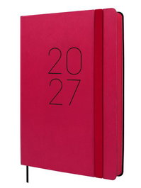 Finocam Agenda Anual 2027 Flexi Lisa en color Vermell