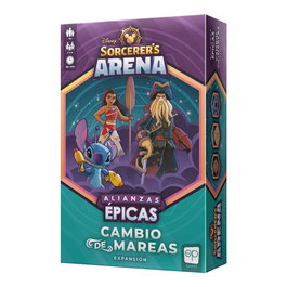 USAopoly Disney Sorcerer's Arena: Cambio de Mareas Expansión de Juego de Mesa USADSA02ES - Juego de Estrategia en Español para 2-4 Jugadores a Partir de 13 Años