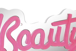 DKD Home Decor Espejo Urban Multicolor LED Beauty Neon 40 x 40 x 2 cm (2 Unidades)